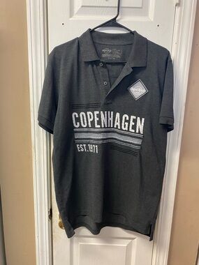 Hard Rock Cafe Copenhagen Gray Polo Shirt